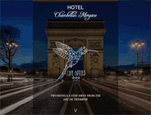 Tablet Screenshot of hotelchambellanmorgane.fr